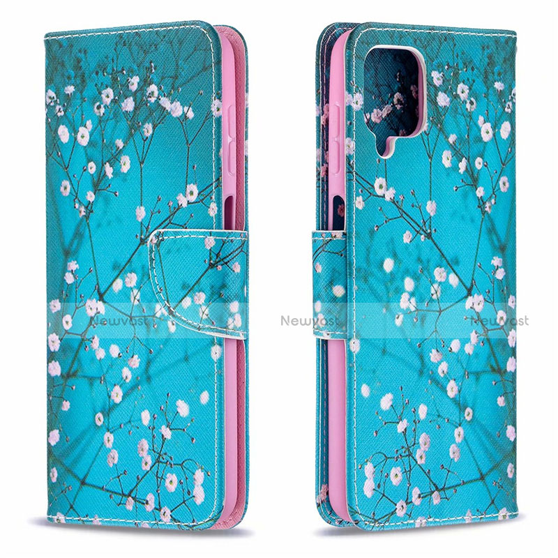 Leather Case Stands Flip Cover L03 Holder for Samsung Galaxy A12