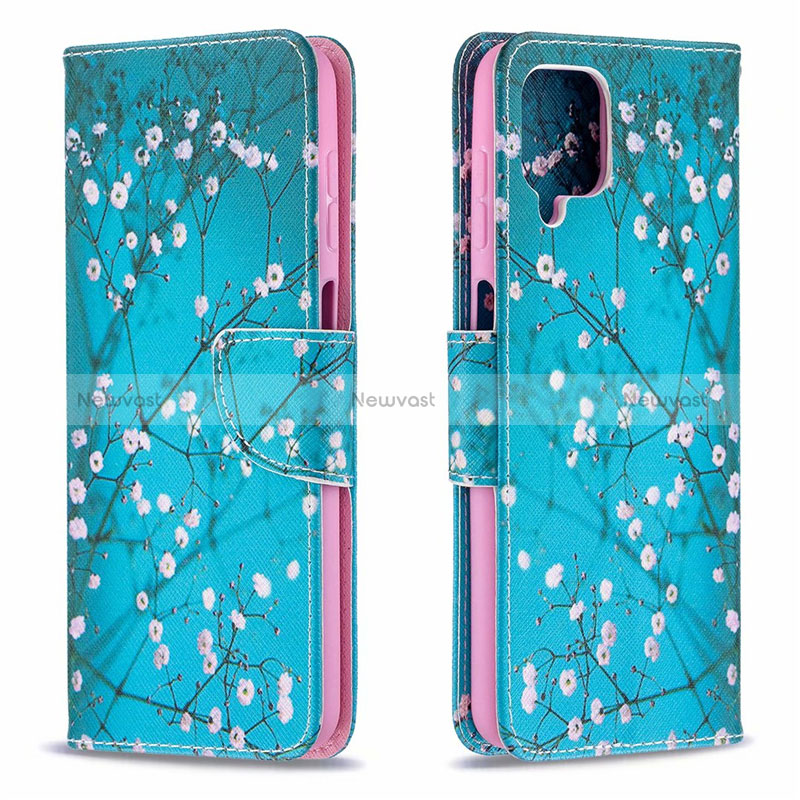 Leather Case Stands Flip Cover L03 Holder for Samsung Galaxy A12 Nacho