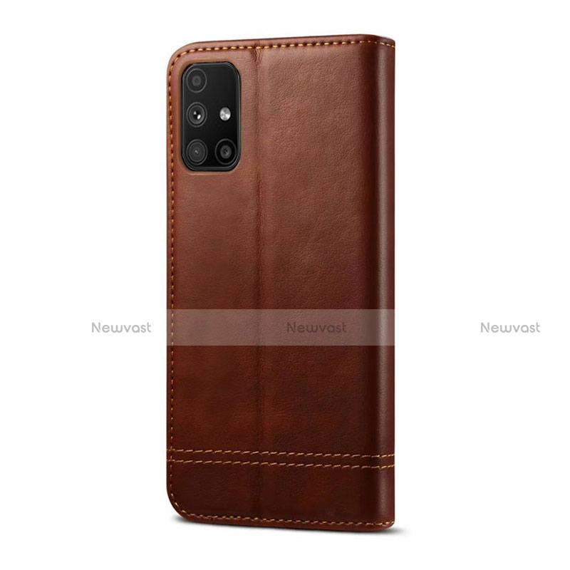 Leather Case Stands Flip Cover L03 Holder for Samsung Galaxy M51