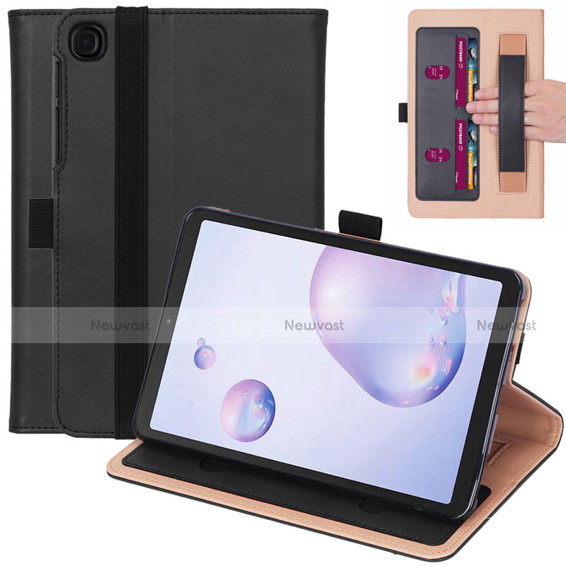 Leather Case Stands Flip Cover L03 Holder for Samsung Galaxy Tab A7 Wi-Fi 10.4 SM-T500 Black