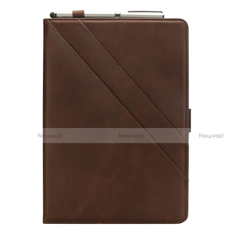 Leather Case Stands Flip Cover L03 Holder for Samsung Galaxy Tab S5e 4G 10.5 SM-T725 Brown