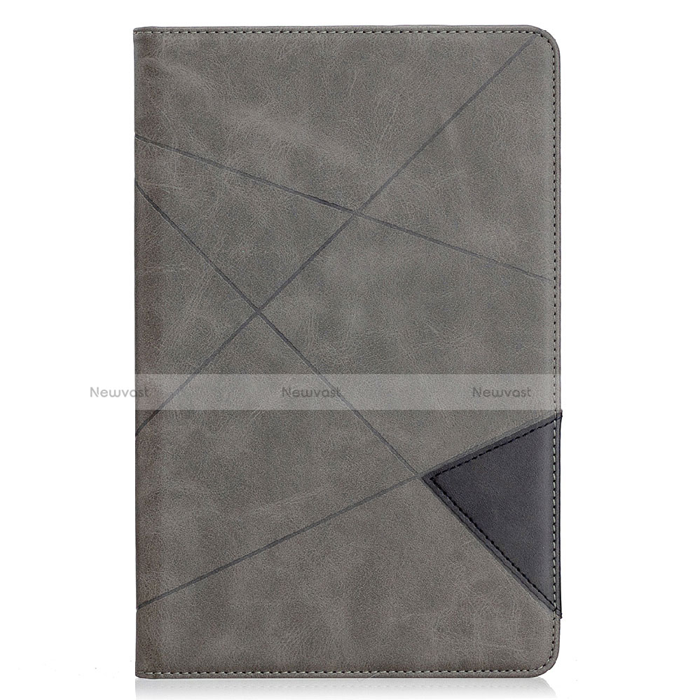 Leather Case Stands Flip Cover L03 Holder for Samsung Galaxy Tab S6 Lite 4G 10.4 SM-P615 Gray