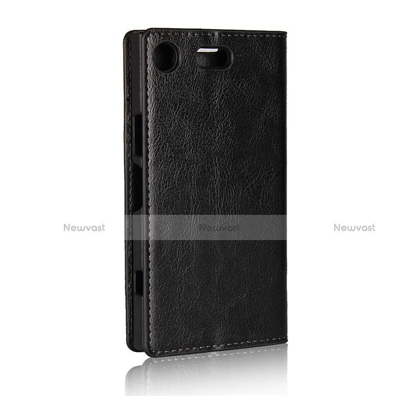 Leather Case Stands Flip Cover L03 Holder for Sony Xperia XZ1 Compact