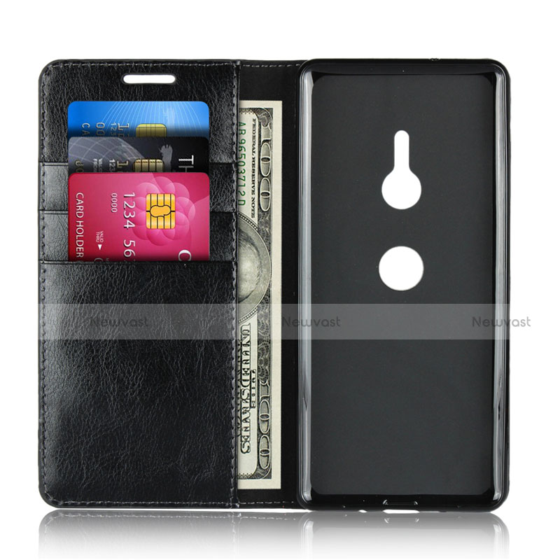 Leather Case Stands Flip Cover L03 Holder for Sony Xperia XZ3