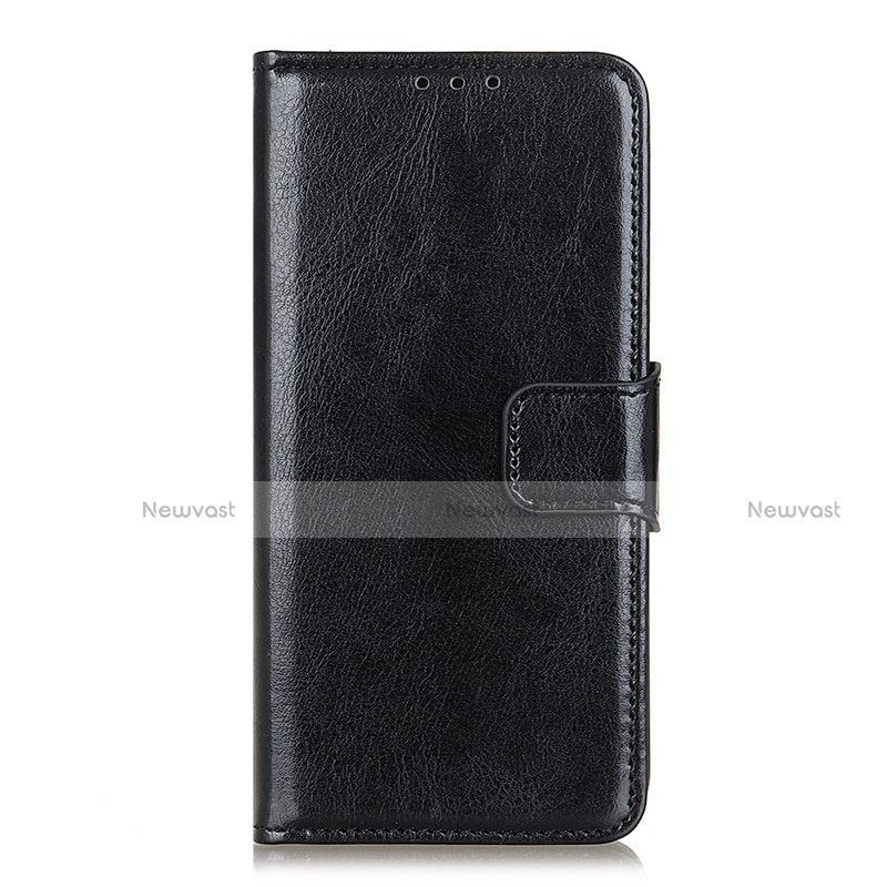 Leather Case Stands Flip Cover L03 Holder for Vivo V20 SE Black