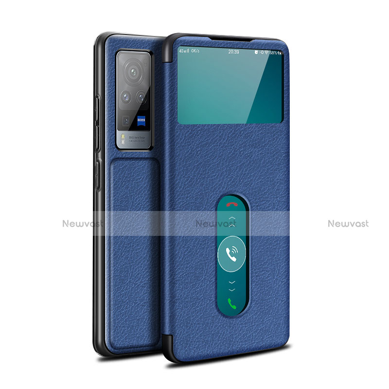 Leather Case Stands Flip Cover L03 Holder for Vivo X60 Pro 5G