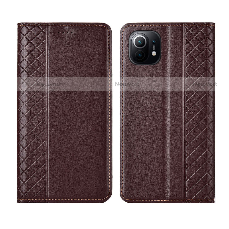 Leather Case Stands Flip Cover L03 Holder for Xiaomi Mi 11 Lite 4G