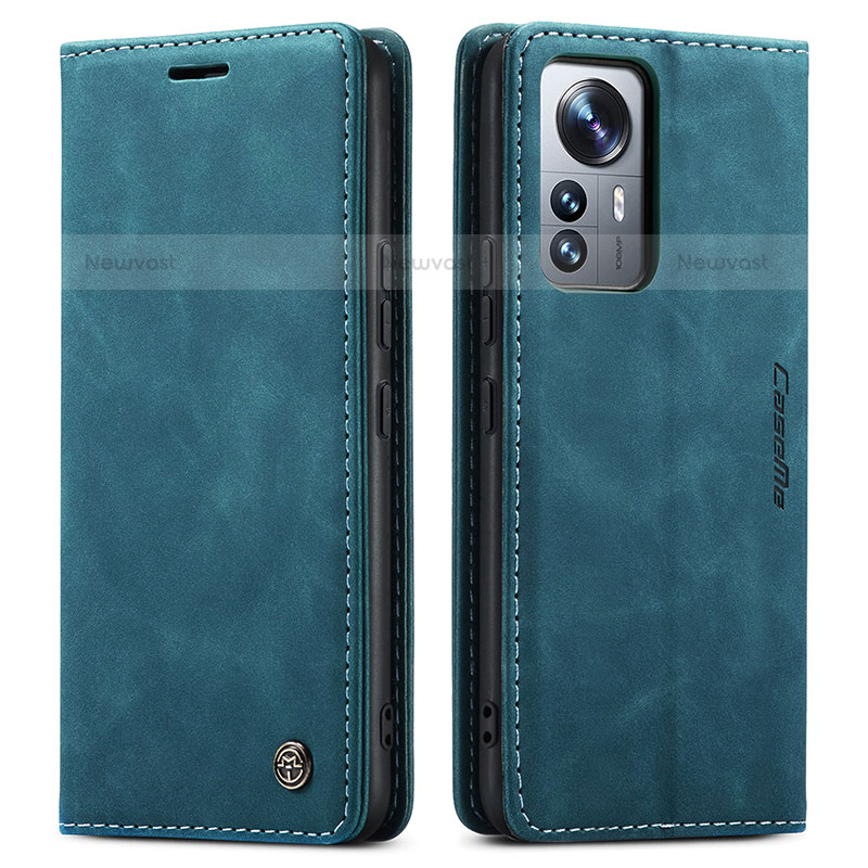 Leather Case Stands Flip Cover L03 Holder for Xiaomi Mi 12 Lite 5G Blue