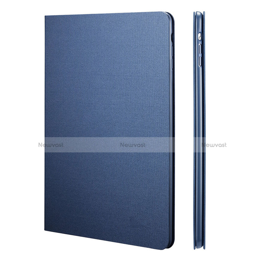 Leather Case Stands Flip Cover L04 for Apple iPad Mini 2 Blue