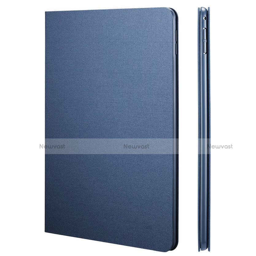Leather Case Stands Flip Cover L04 for Apple iPad Mini 4 Blue