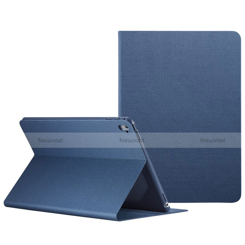 Leather Case Stands Flip Cover L04 for Apple iPad Pro 9.7 Blue