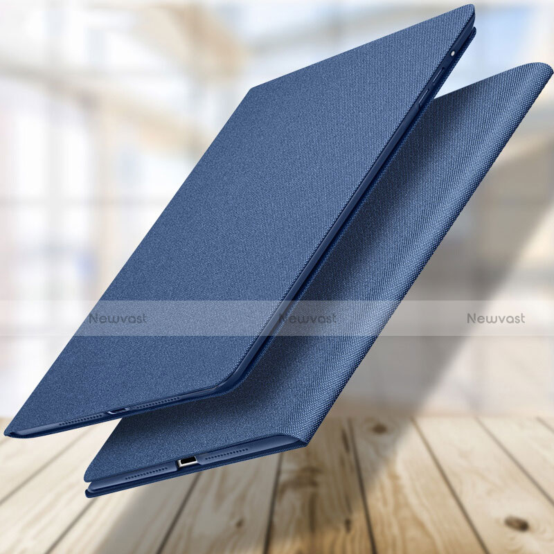 Leather Case Stands Flip Cover L04 for Apple New iPad 9.7 (2017) Blue