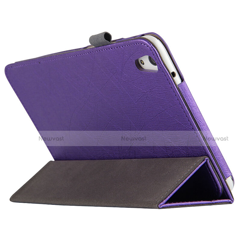 Leather Case Stands Flip Cover L04 for Huawei Honor Pad 2 Purple