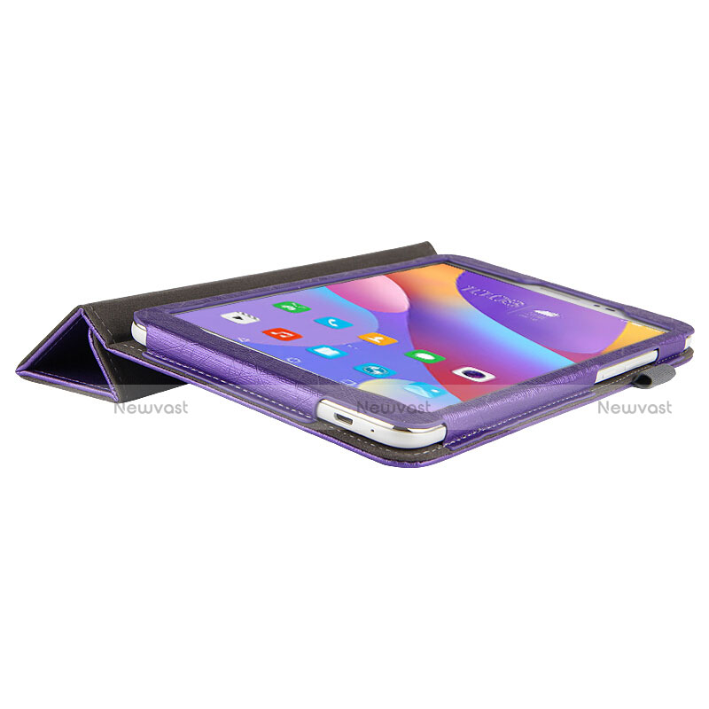 Leather Case Stands Flip Cover L04 for Huawei Honor Pad 2 Purple