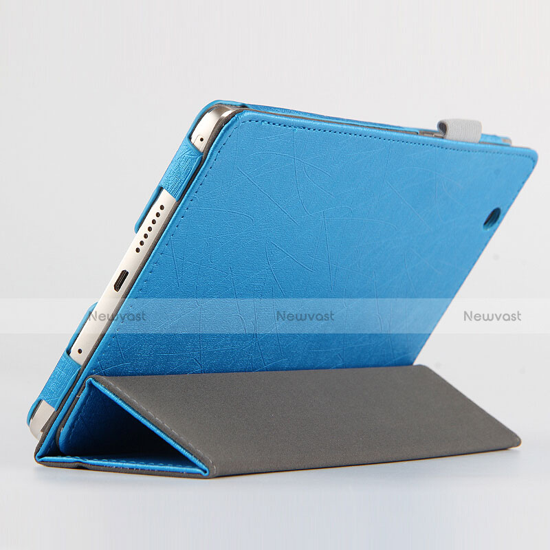 Leather Case Stands Flip Cover L04 for Huawei Mediapad M3 8.4 BTV-DL09 BTV-W09 Blue