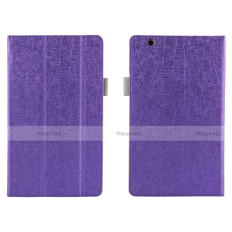 Leather Case Stands Flip Cover L04 for Huawei Mediapad M3 8.4 BTV-DL09 BTV-W09 Purple