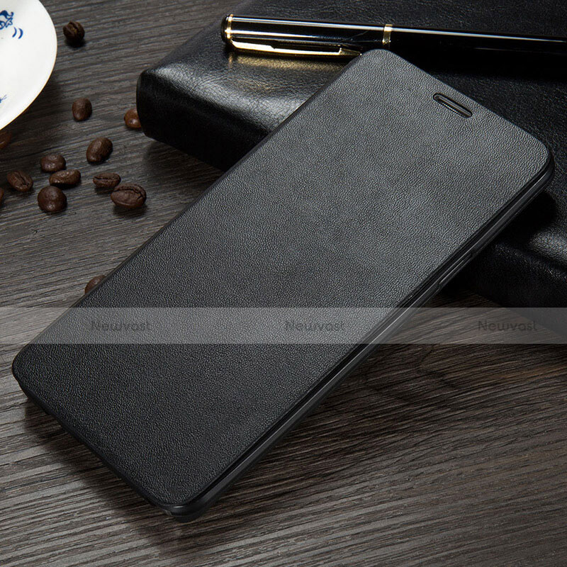 Leather Case Stands Flip Cover L04 for Samsung Galaxy Note 5 N9200 N920 N920F Black