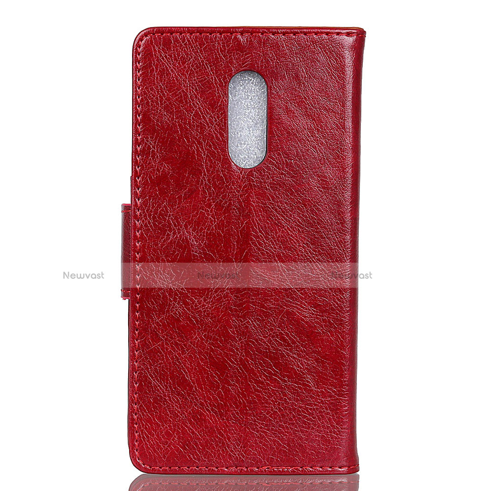 Leather Case Stands Flip Cover L04 Holder for Alcatel 3 (2019)