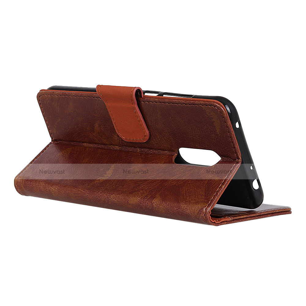 Leather Case Stands Flip Cover L04 Holder for Alcatel 3 (2019)