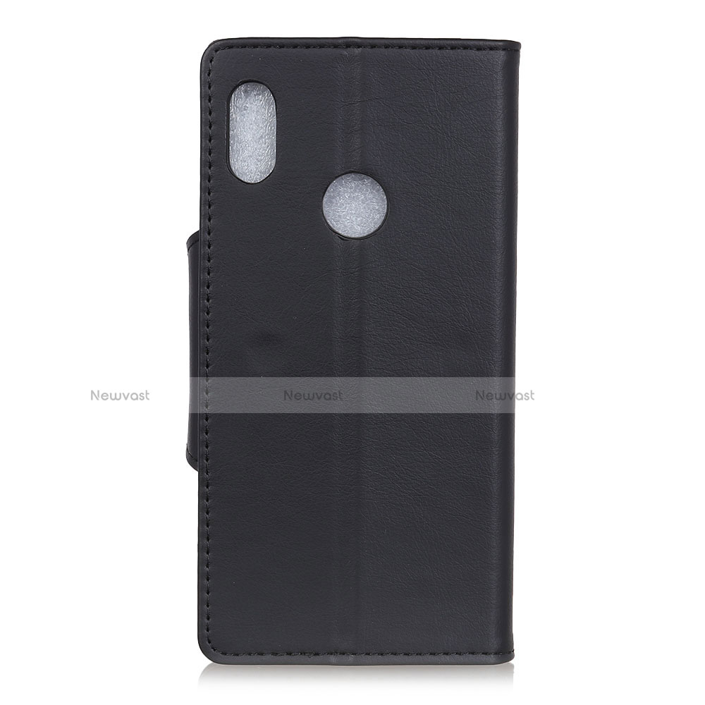 Leather Case Stands Flip Cover L04 Holder for BQ Vsmart joy 1 Black