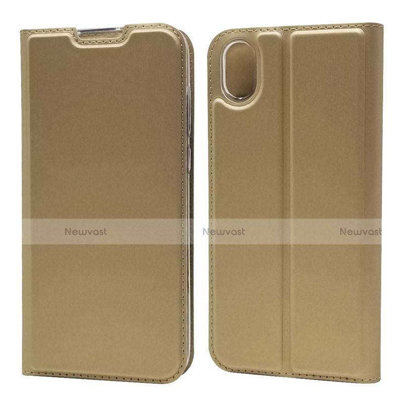 Leather Case Stands Flip Cover L04 Holder for Huawei Honor Play 8 Gold