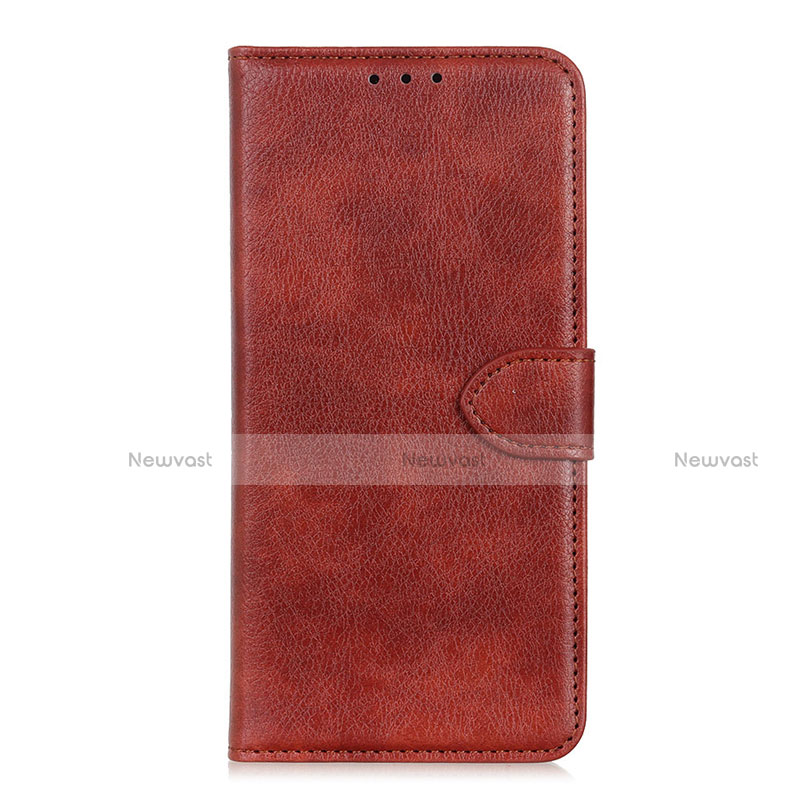 Leather Case Stands Flip Cover L04 Holder for Huawei Mate 40 Brown