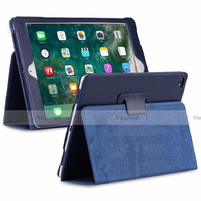 Leather Case Stands Flip Cover L04 Holder for Huawei MediaPad M6 8.4 Blue