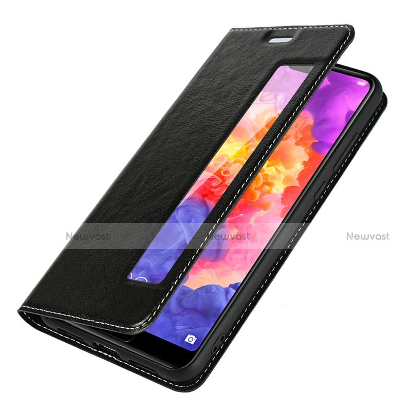 Leather Case Stands Flip Cover L04 Holder for Huawei P20 Pro