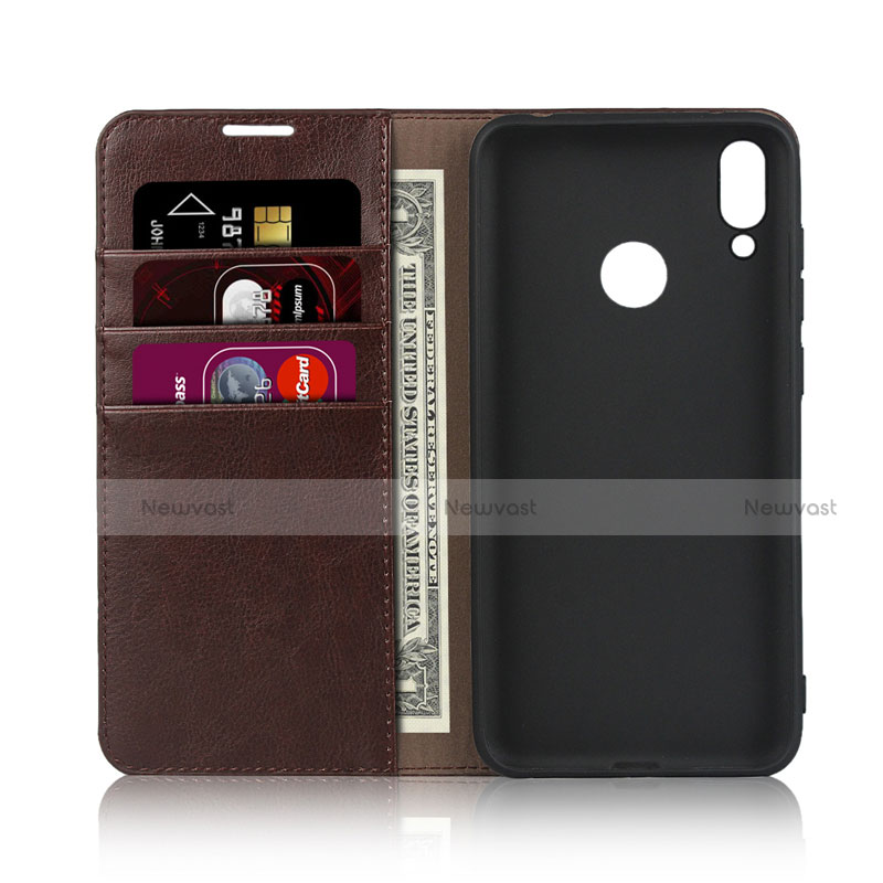 Leather Case Stands Flip Cover L04 Holder for Huawei Y7 (2019)