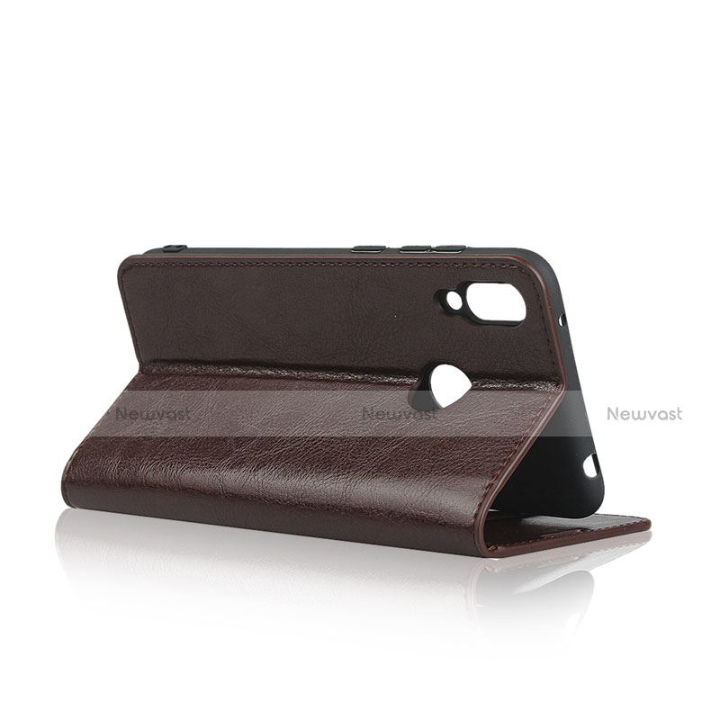 Leather Case Stands Flip Cover L04 Holder for Huawei Y7 (2019)