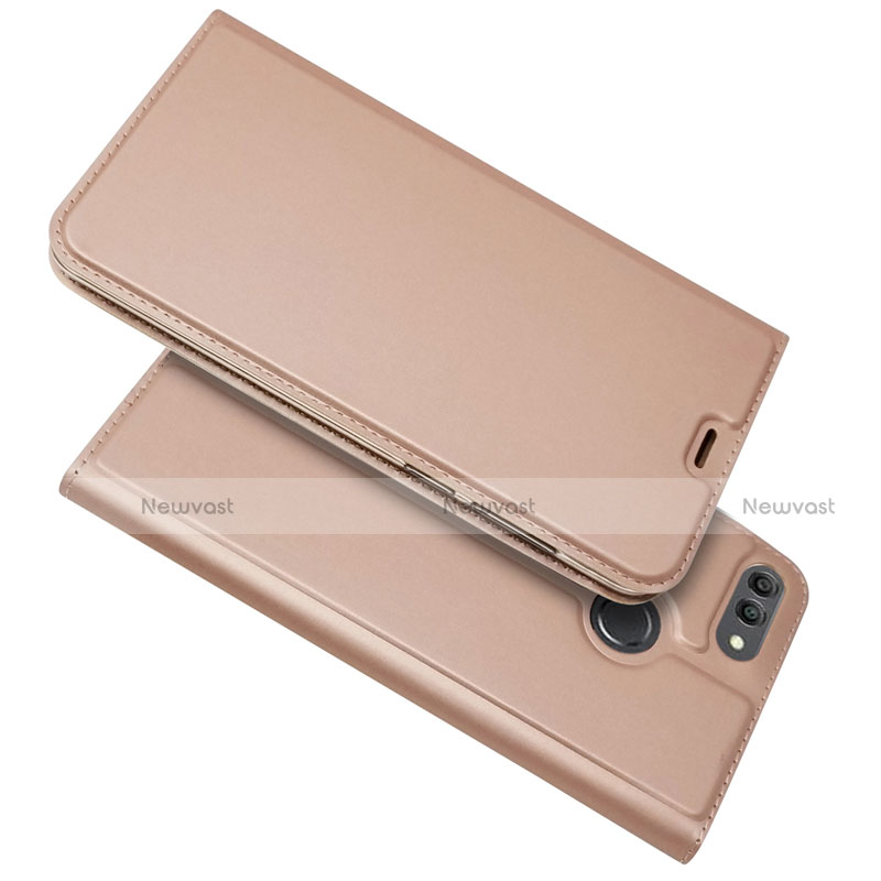 Leather Case Stands Flip Cover L04 Holder for Huawei Y9 (2018)