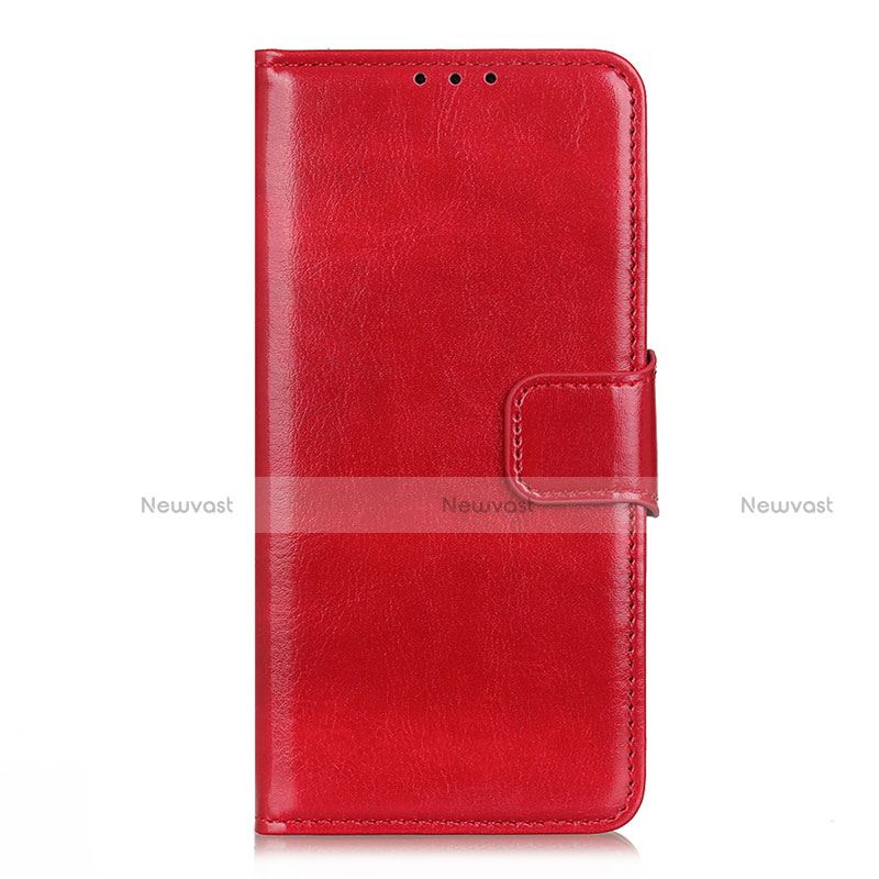 Leather Case Stands Flip Cover L04 Holder for LG K52 Red