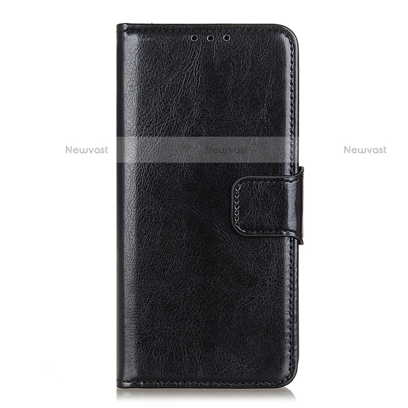 Leather Case Stands Flip Cover L04 Holder for LG K62 Black