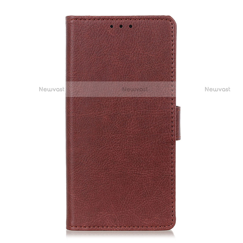 Leather Case Stands Flip Cover L04 Holder for LG Stylo 6 Brown