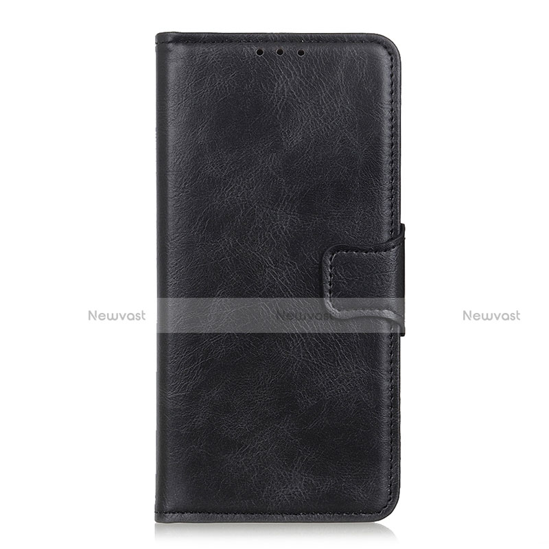 Leather Case Stands Flip Cover L04 Holder for Motorola Moto G Power Black