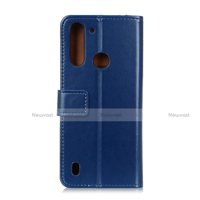 Leather Case Stands Flip Cover L04 Holder for Motorola Moto G8 Power Lite