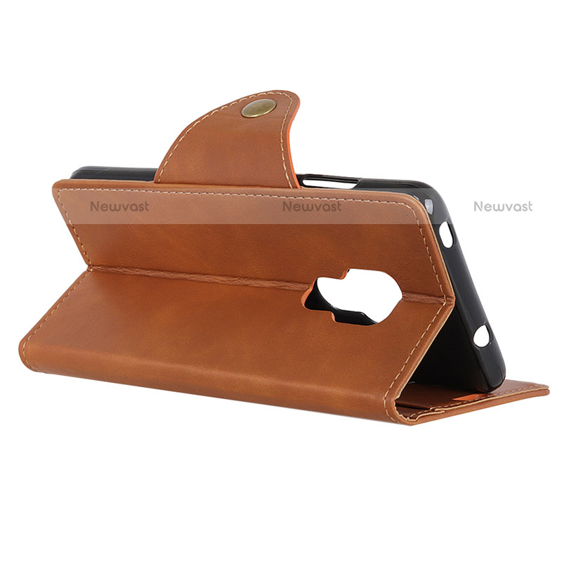 Leather Case Stands Flip Cover L04 Holder for Motorola Moto G9 Play