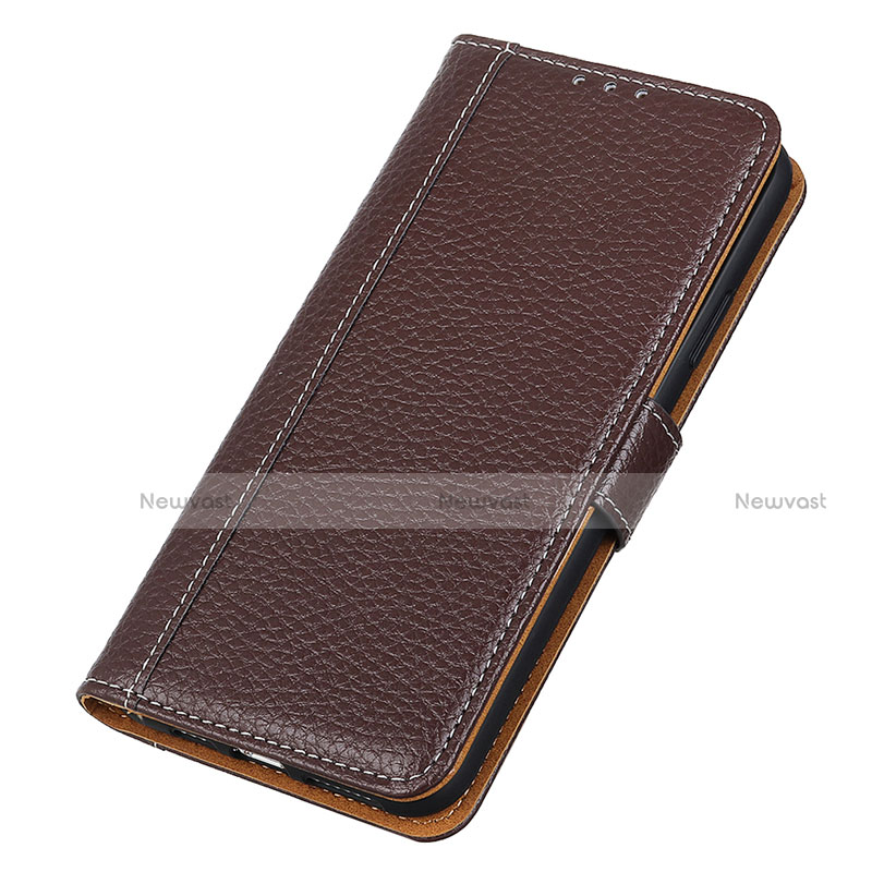 Leather Case Stands Flip Cover L04 Holder for Motorola Moto One Fusion