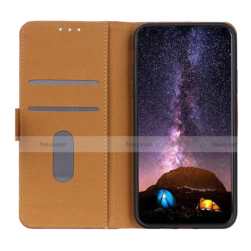 Leather Case Stands Flip Cover L04 Holder for Motorola Moto One Fusion