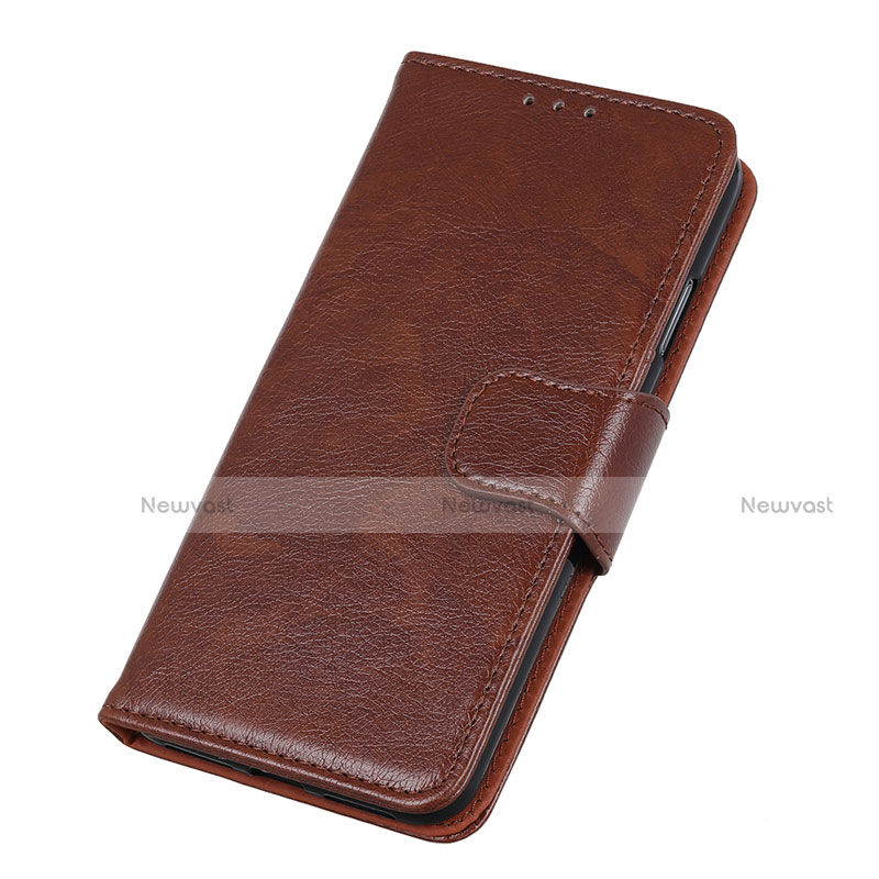 Leather Case Stands Flip Cover L04 Holder for Motorola Moto One Fusion Plus