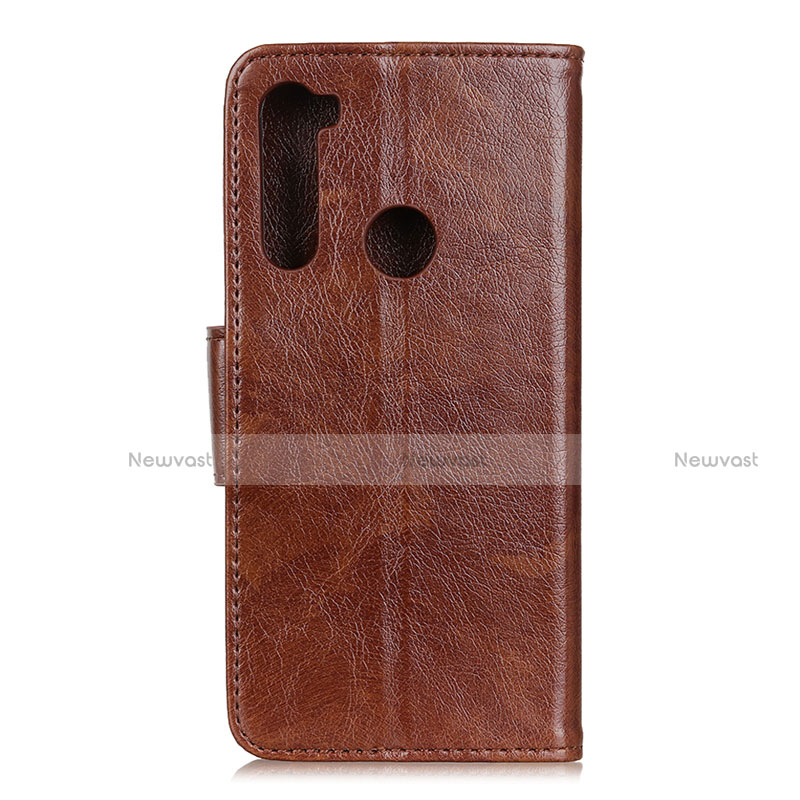 Leather Case Stands Flip Cover L04 Holder for Motorola Moto One Fusion Plus