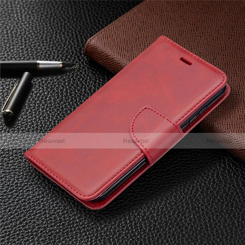 Leather Case Stands Flip Cover L04 Holder for Nokia 1.3 Red