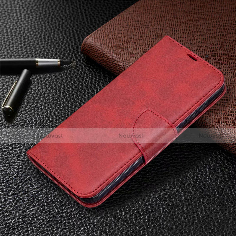 Leather Case Stands Flip Cover L04 Holder for Nokia 2.3 Red