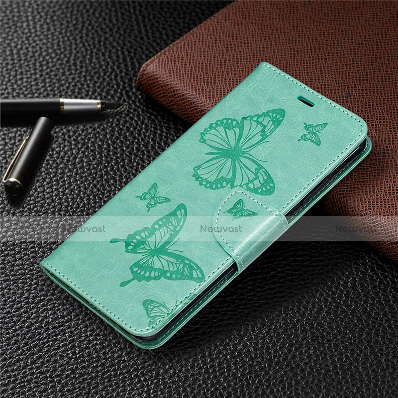 Leather Case Stands Flip Cover L04 Holder for Nokia 5.3 Green