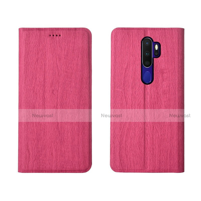 Leather Case Stands Flip Cover L04 Holder for Oppo A5 (2020)