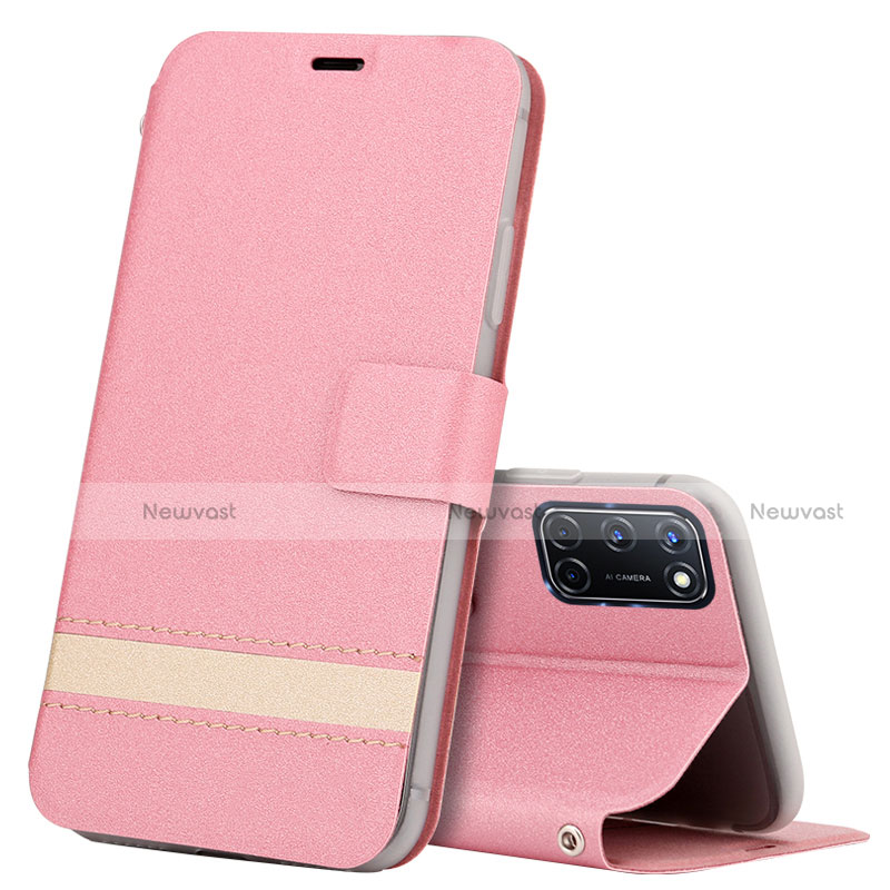 Leather Case Stands Flip Cover L04 Holder for Oppo A92
