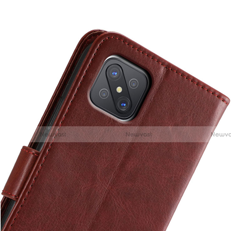 Leather Case Stands Flip Cover L04 Holder for Oppo A92s 5G