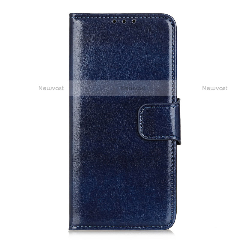 Leather Case Stands Flip Cover L04 Holder for Oppo Reno4 Pro 4G Blue