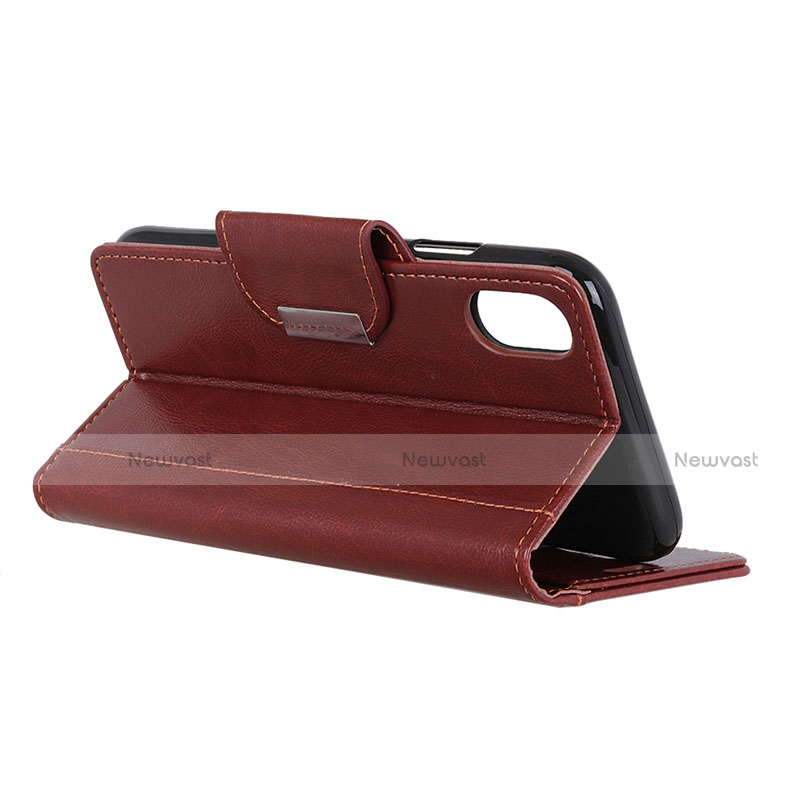 Leather Case Stands Flip Cover L04 Holder for Samsung Galaxy A01 Core