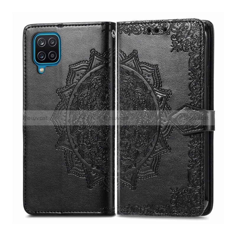 Leather Case Stands Flip Cover L04 Holder for Samsung Galaxy A12 Nacho